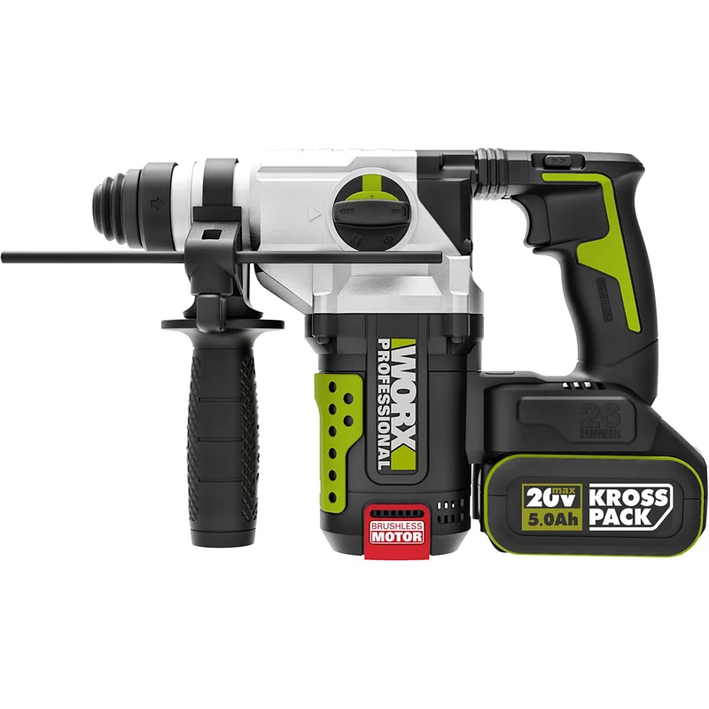 WORX WU389.9 26mm Brushless Motor 4.0/5.0AH 3-Function Rotary Hammer