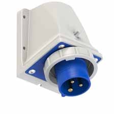 PCE 5132-6 工業牆外插頭 16A 230V 3針 IP67(現行 5132-6k 系列圖片)