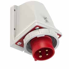 PCE 5142-6 工業牆外插頭 16A 400V 4針 IP67(現行 5142-6k 系列圖片)