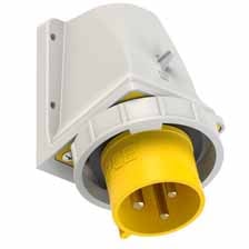 PCE 5232-4 工業牆外插頭 32A 110V 3針 IP67(現行 5232-4k 系列圖片)