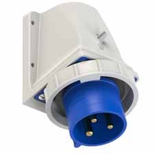 PCE 5232-6 工業牆外插頭 32A 230V 3針 IP67(現行 5232-6k 系列圖片)