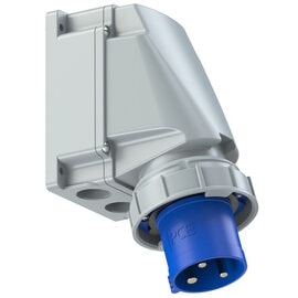 PCE 533-6 工業牆外插頭 63A 230V 3針 IP67