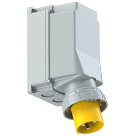 PCE 543-4 工業牆外插頭 125A 110V 3針 IP67