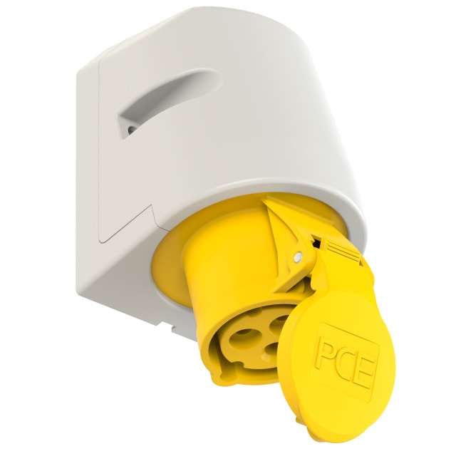 CEE 113-4 掛牆插座 16A 3針 110V(三側面)