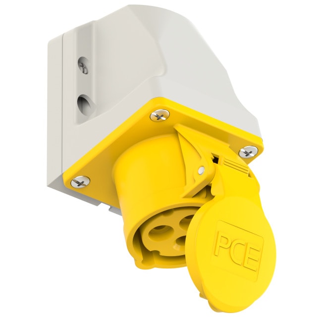 CEE 113-4 掛牆插座 16A 3針 110V(三側面)