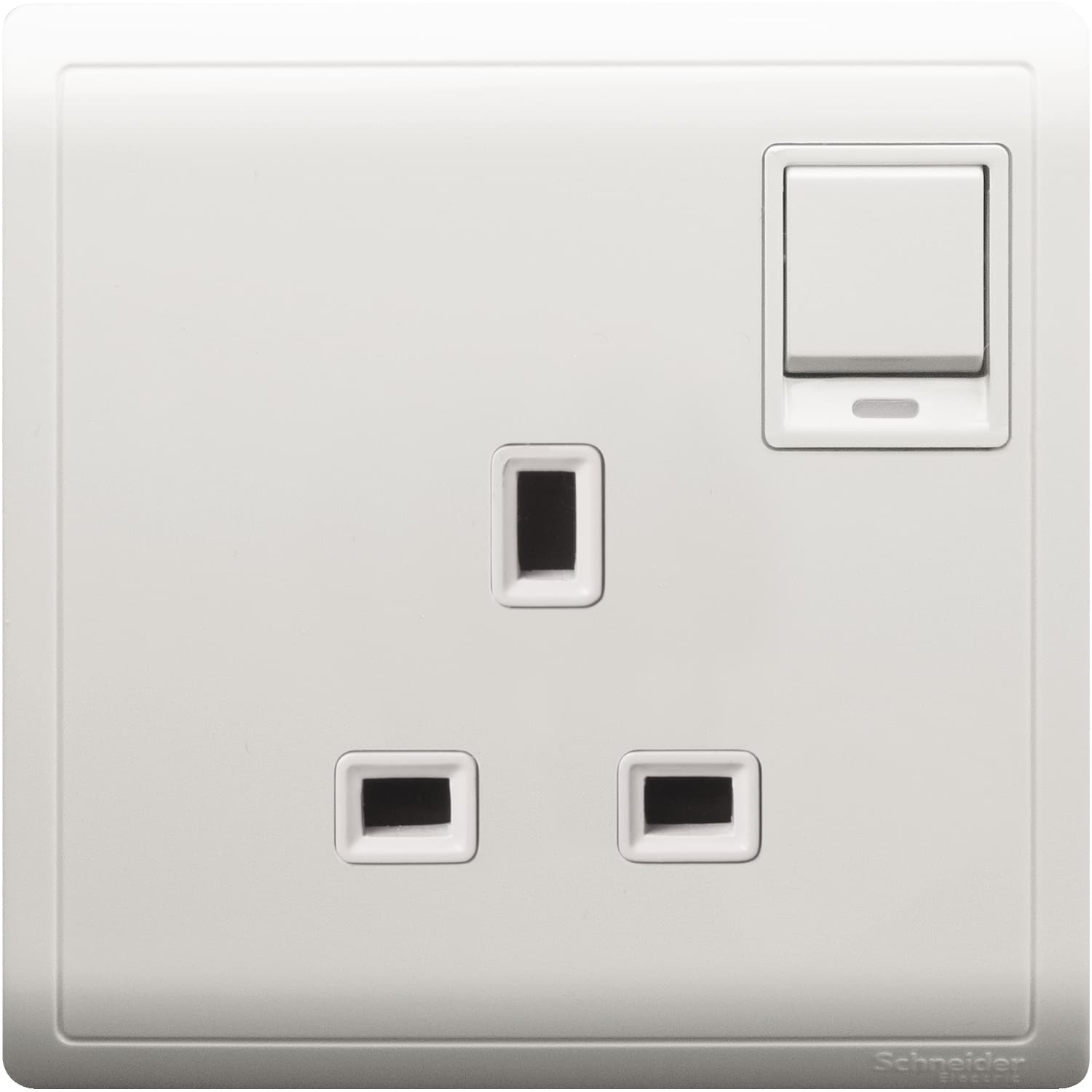 Schneider 施耐德電氣 Pieno 丰尚 13A 單位連保護門有掣插座連指示燈 E8215N_WE(白)香港行貨