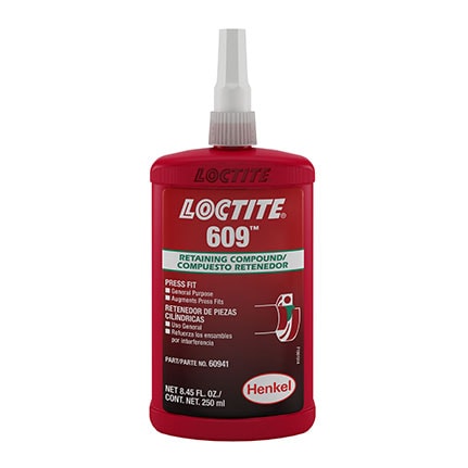 樂泰 Loctite 609 固定劑 250ml(正面)