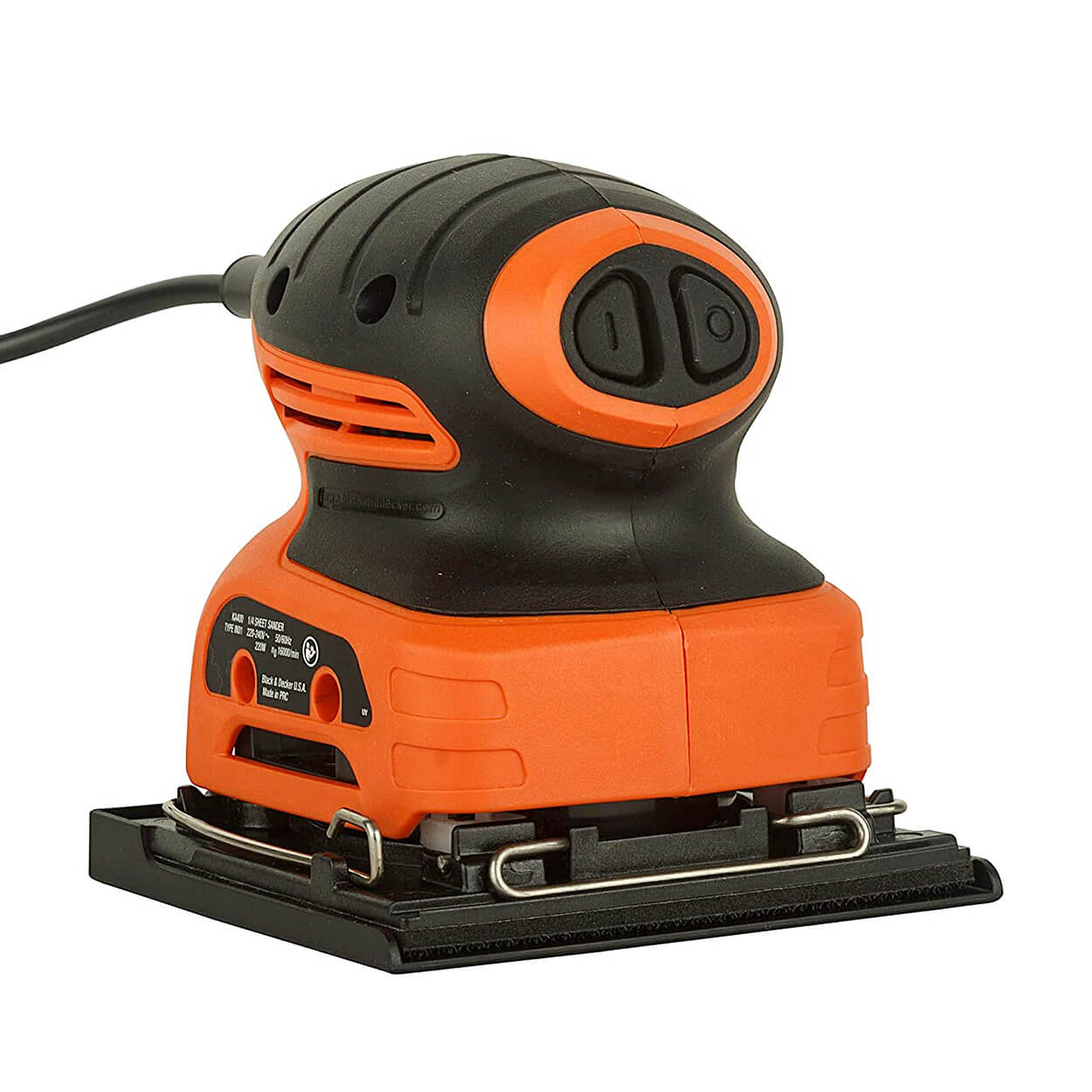 BLACK & DECKER KA400 220W 1/4砂紙機(背面,含開關)