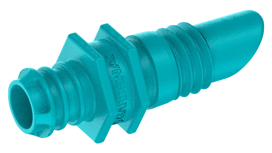 德國 GARDENA 13307-20 2L/h 終端滴水頭 25件裝 白底產品圖
