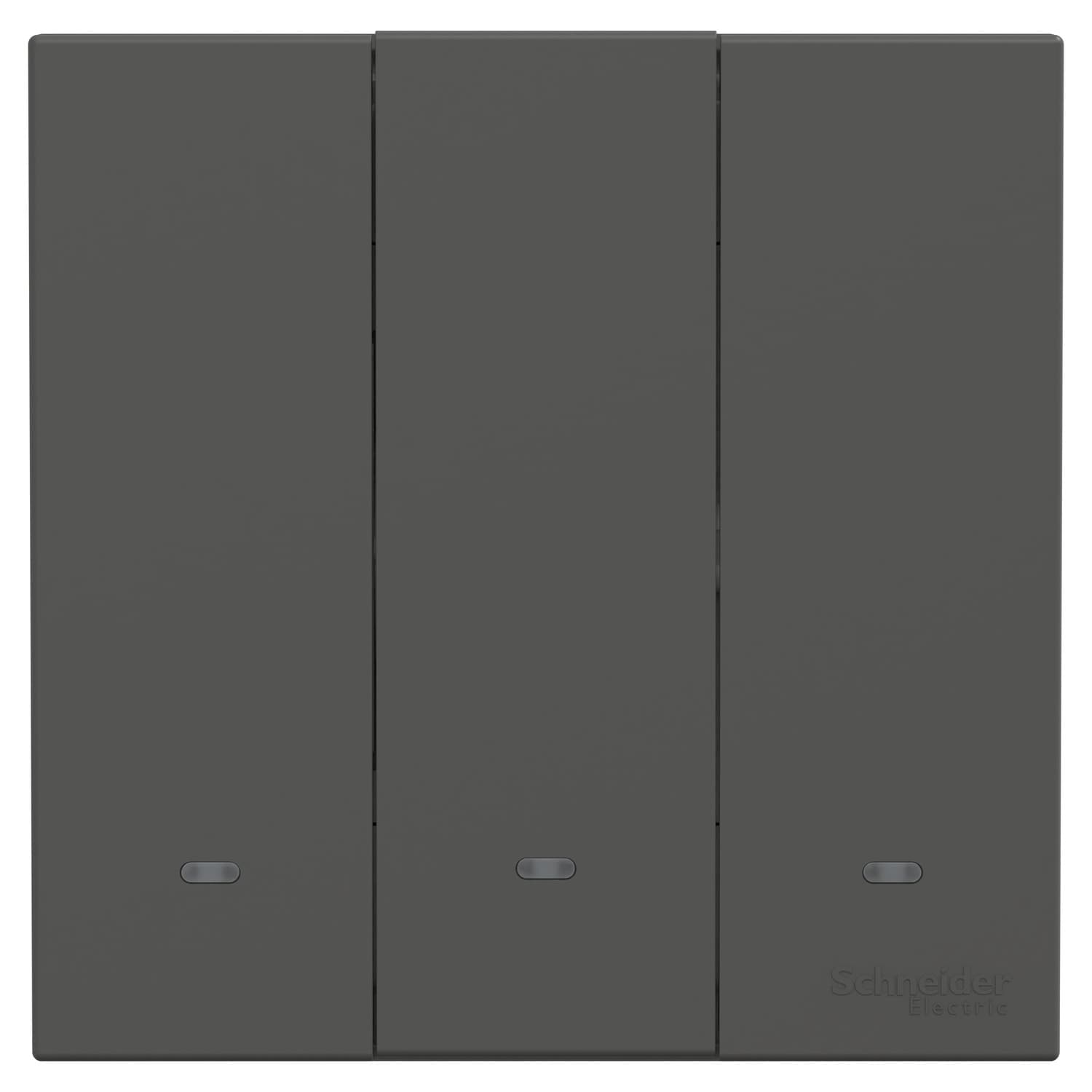 Schneider 施耐德電氣 AvatarOn C 奐然 10A 三位復位掣 E8733PRF_DG(石墨灰)香港行貨