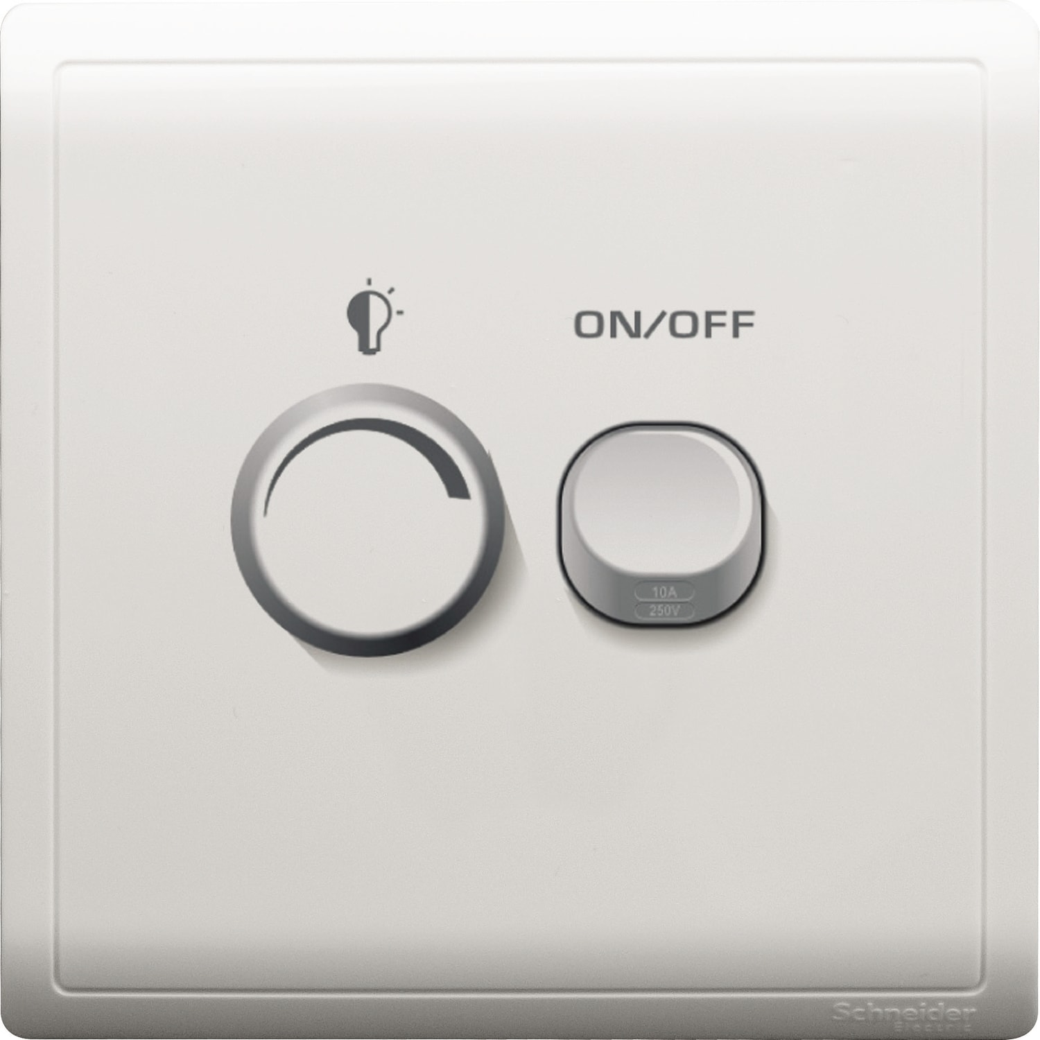 Schneider 施耐德 Pieno 丰尚 450W 單位光暗掣連開關(白)E8232RD450U_WE