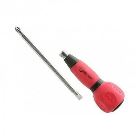 JETECH DST-100 兩用軟膠柄螺絲批(斜角)