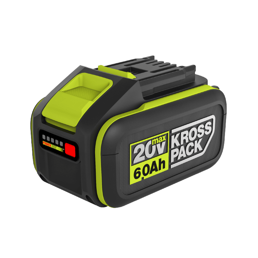 WORX 威克士 WA3406 20V max 6.0Ah KROSS PACK 鋰電池包,可見 POWER TEST 電量顯示板