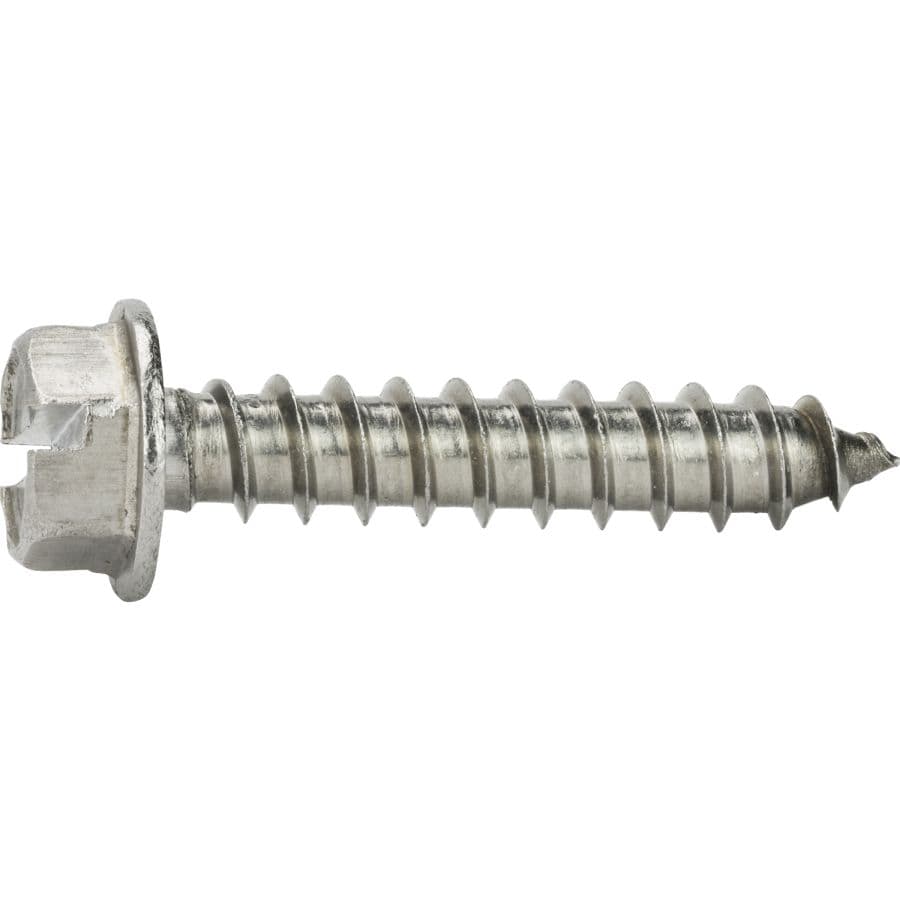 Stainless large washer head self-tapping screw #8 x 1 1/2"