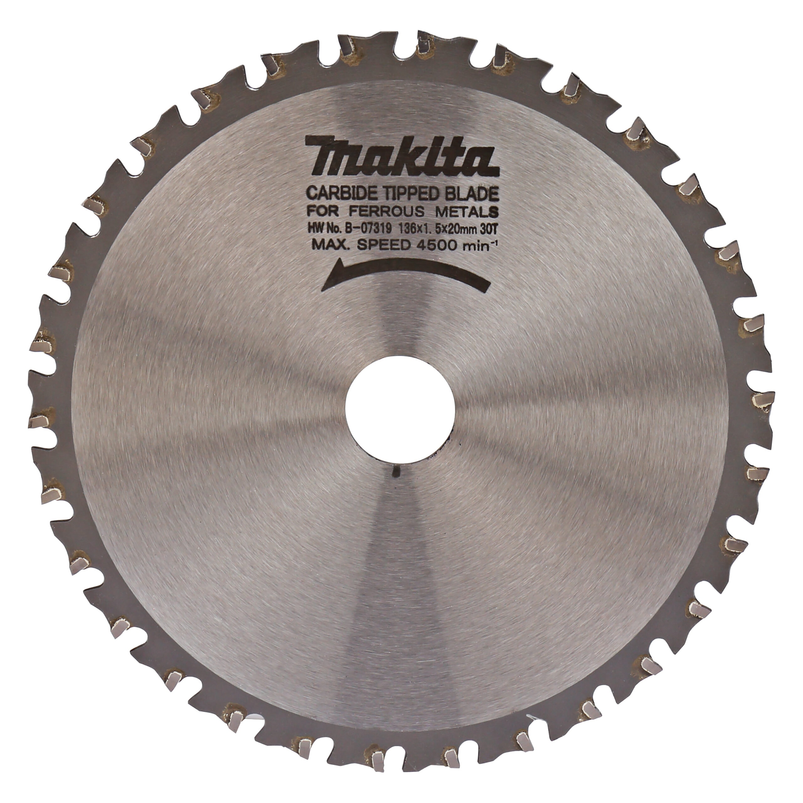 Makita B-07319 硬質合金鋸片136X20X30T(正面)