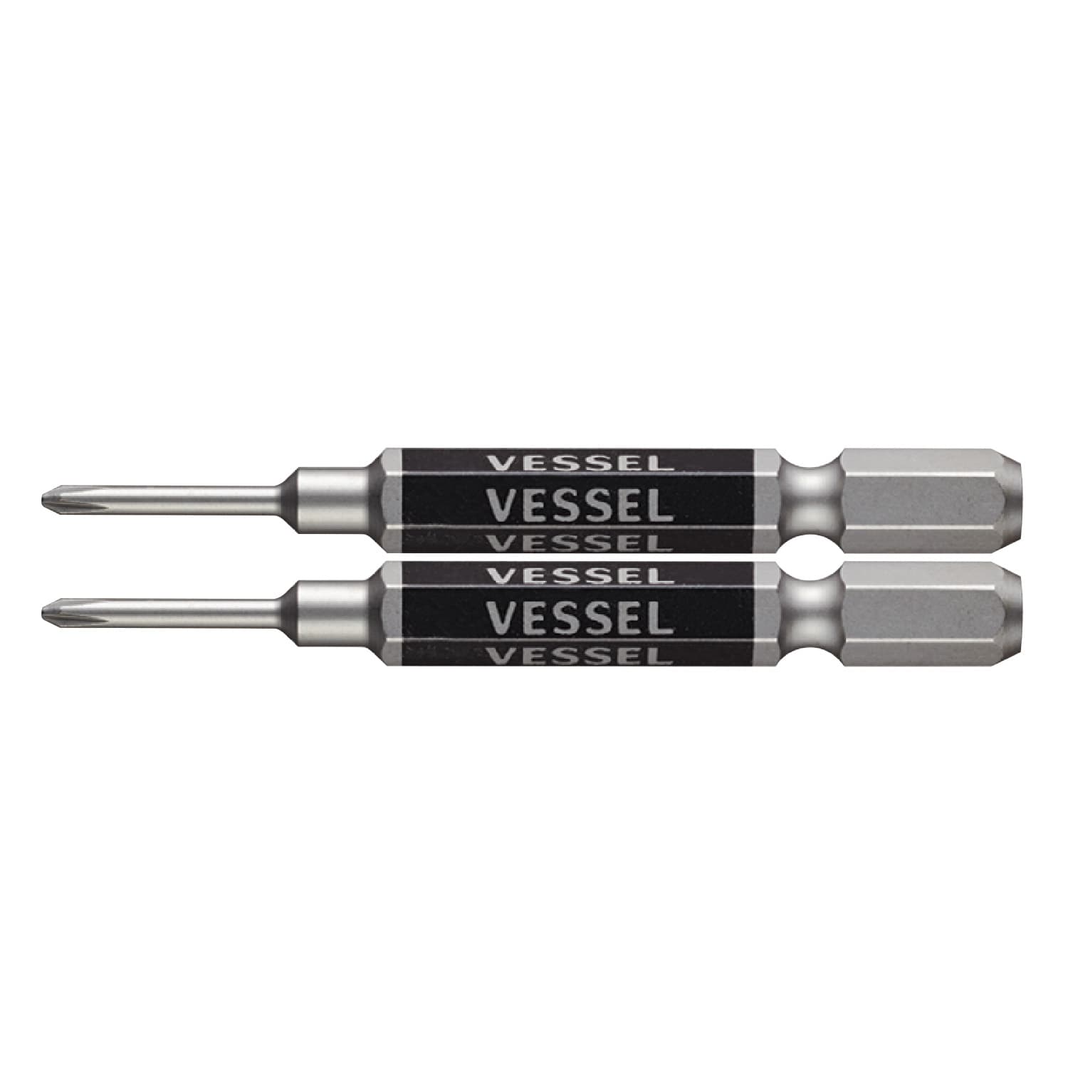 VESSEL GS160065 剛彩單頭十字批咀 #0 x 65mm (2枝裝)