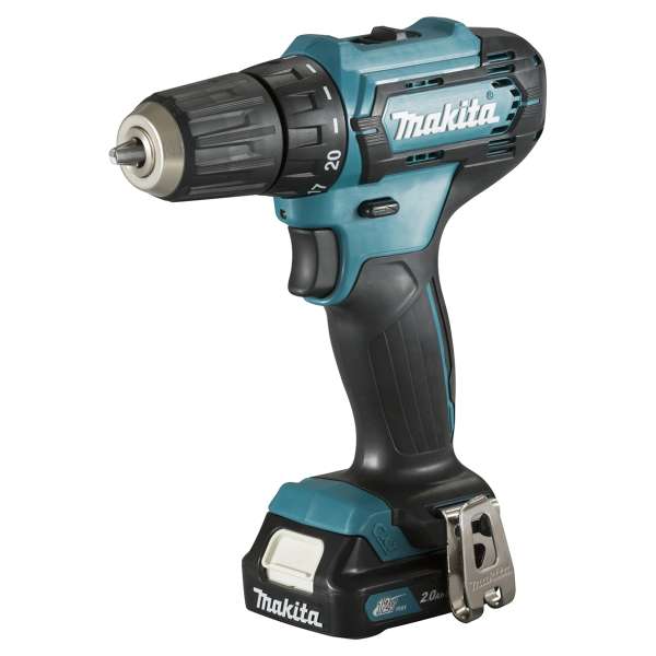 Makita 牧田 DF333DSAE 12Vmax 充電式起子電鑽,連 2.0Ah 電池及皮帶掛鉤