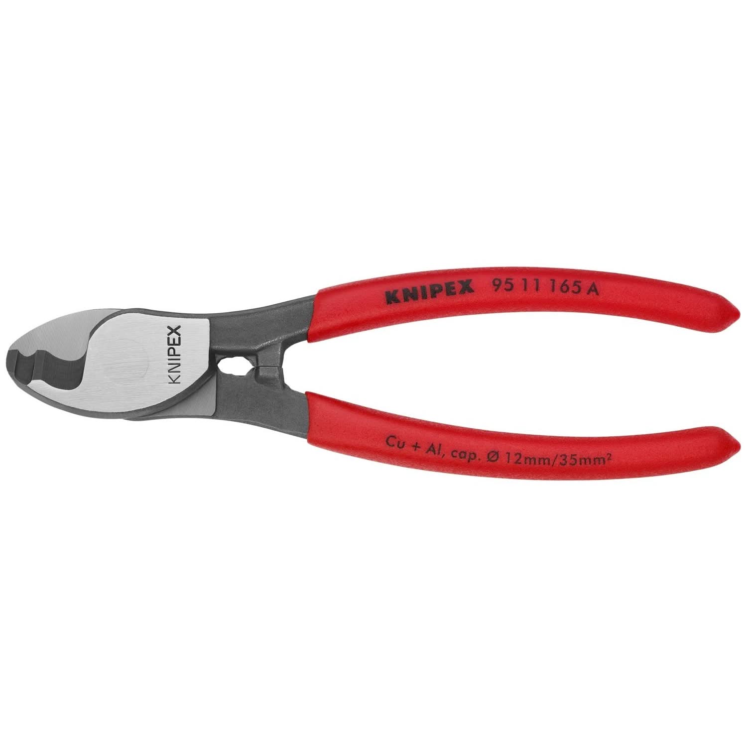 KNIPEX 95 11 165 電纜剪(正面)