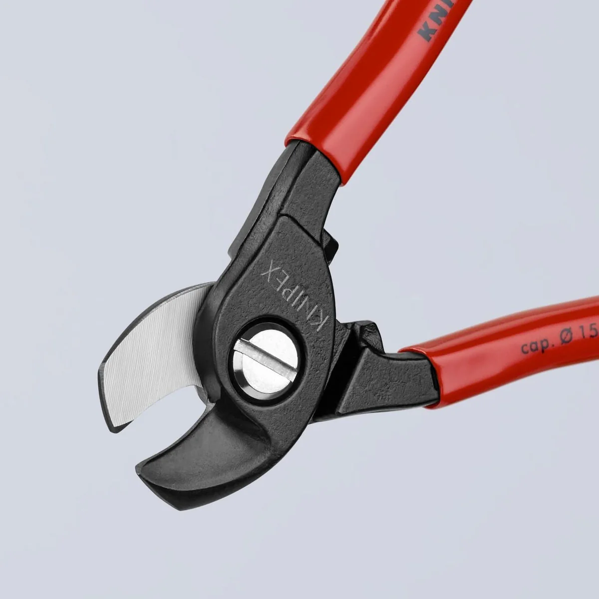 KNIPEX 95 11 165 電纜剪(刀頭細節)
