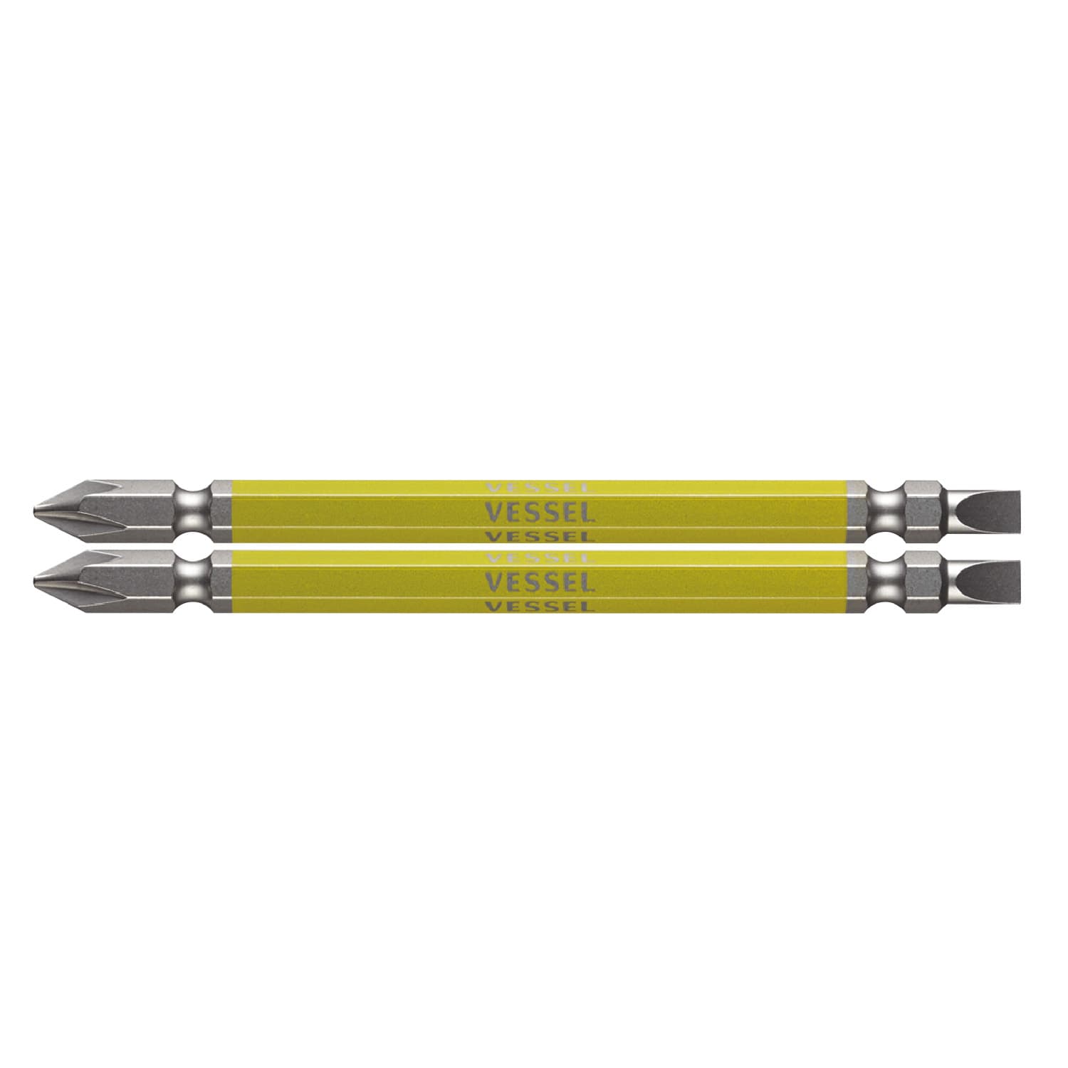 VESSEL GS141511 剛彩雙頭十字一字批咀 +1/-5 x 110mm (2枝裝)
