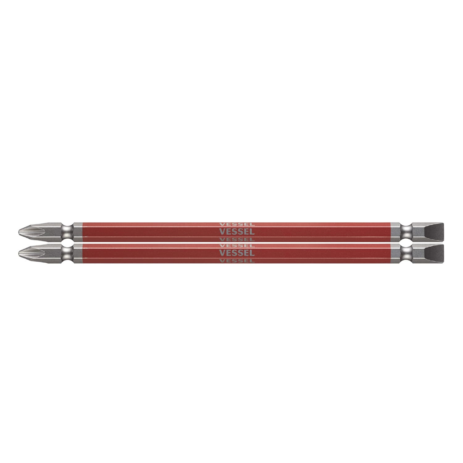 VESSEL GS142615 剛彩雙頭十字一字批咀 +2/-6 x 150mm (2枝裝)