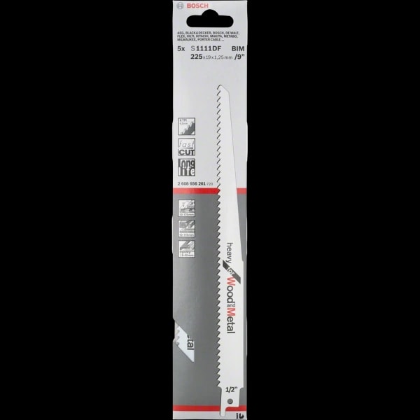 Bosch S1111DF 老虎鋸片(馬刀片)包裝