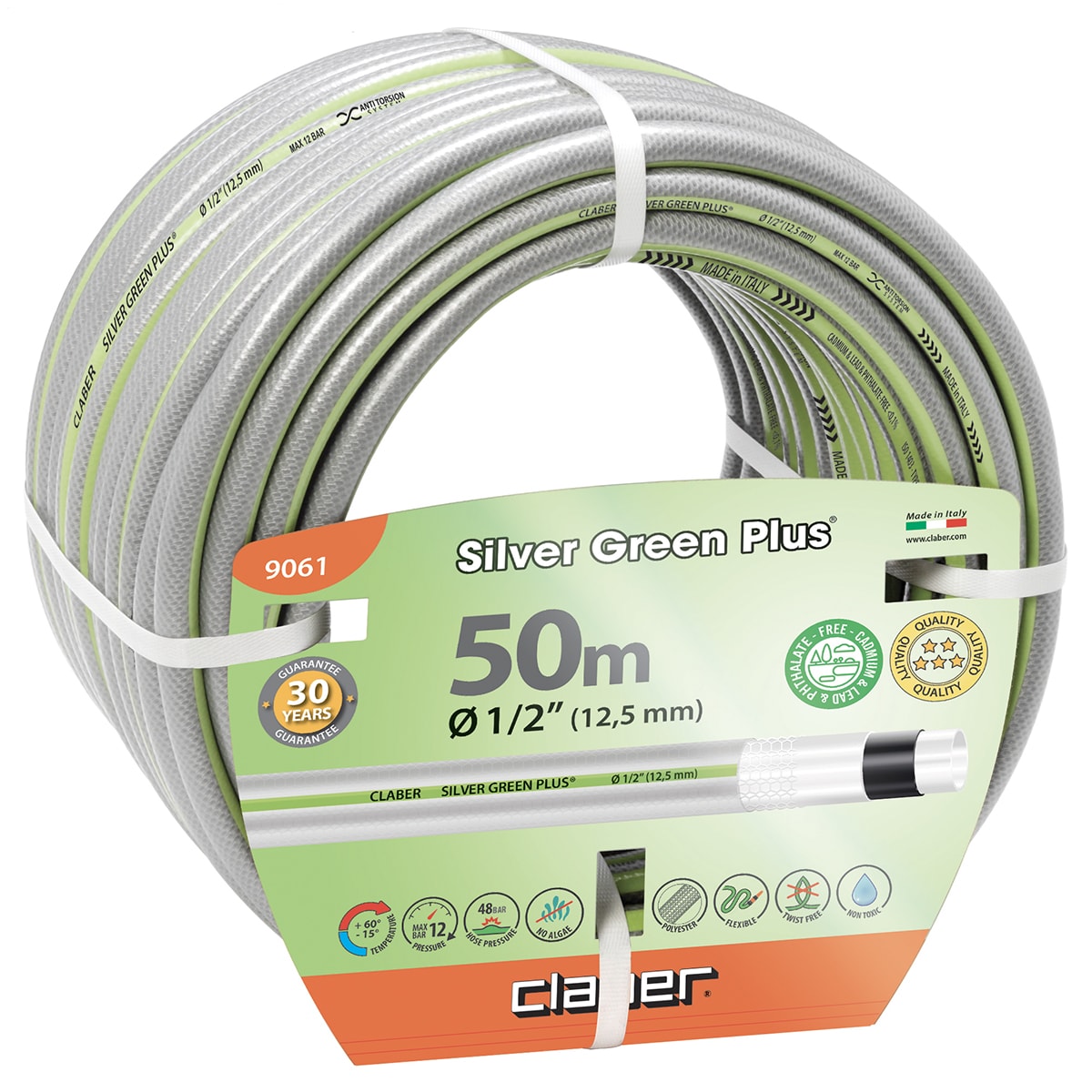 CLABER 花園寶 Silver Green Plus 9061 花園喉 50米(正面)
