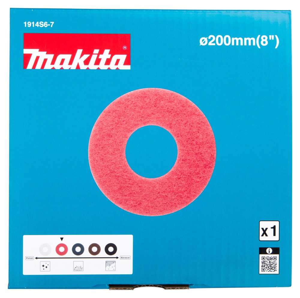 Makita 1914S6-7 200mm 紅色地墊包裝(正面)