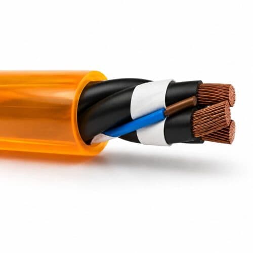 Orange Rubber Flexible Cable 10.6mm