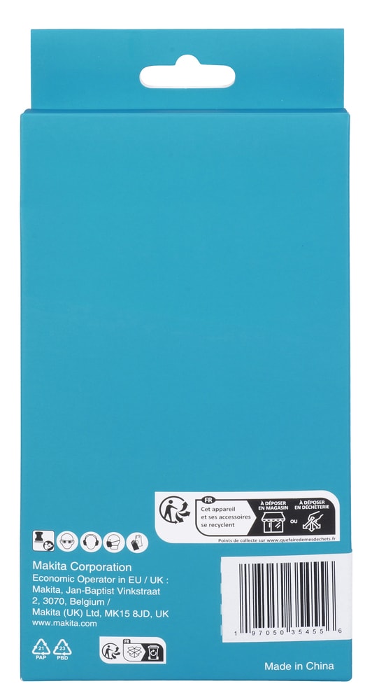 Makita D-78857 網砂紙 93x185mm A180(包裝背面)