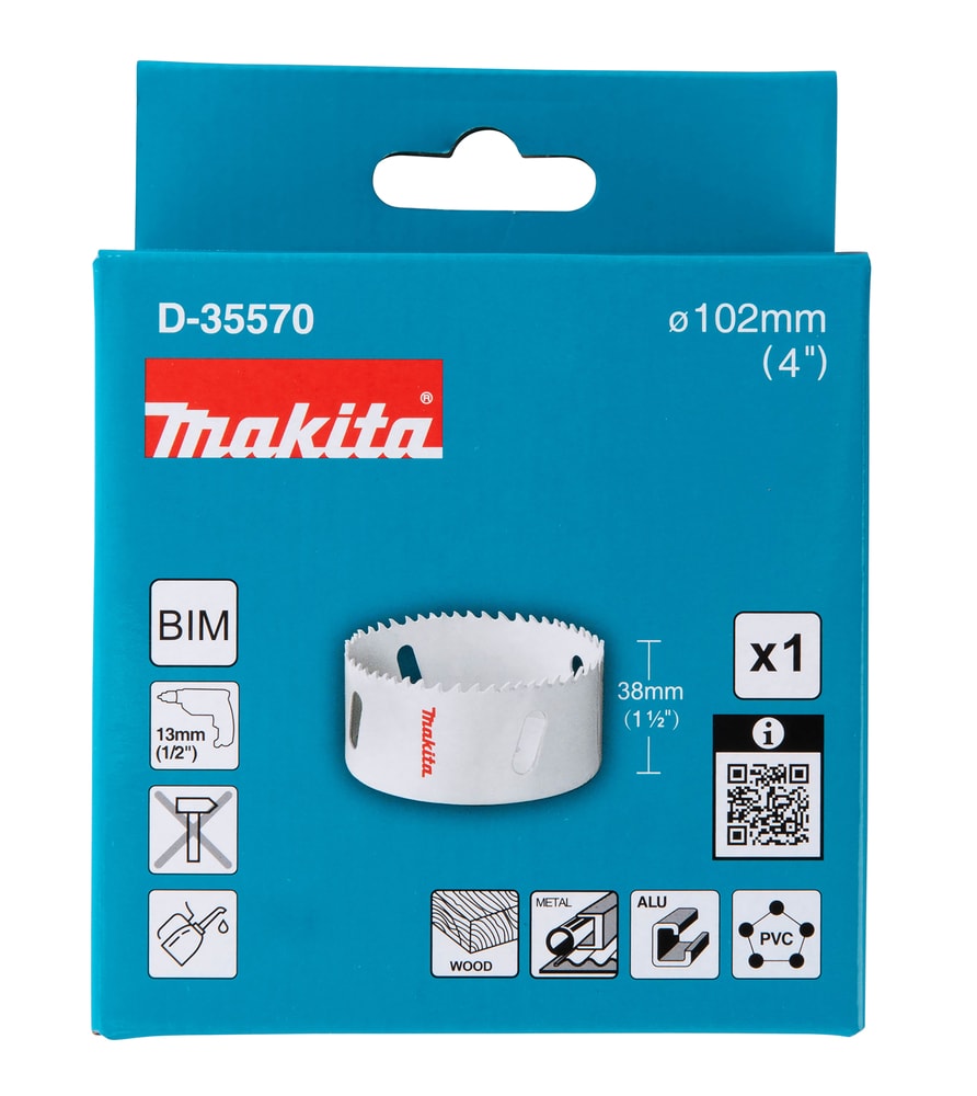 Makita D-35570 BiM穿孔鋸102MM(紙盒包裝)