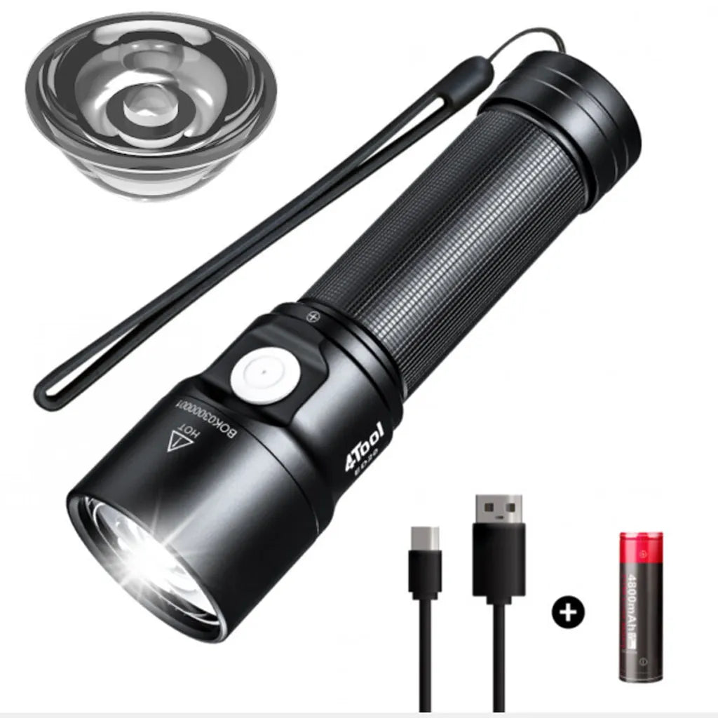 4Tool ED20 充電電筒及配件(主體、電池、充電線、替換透鏡)