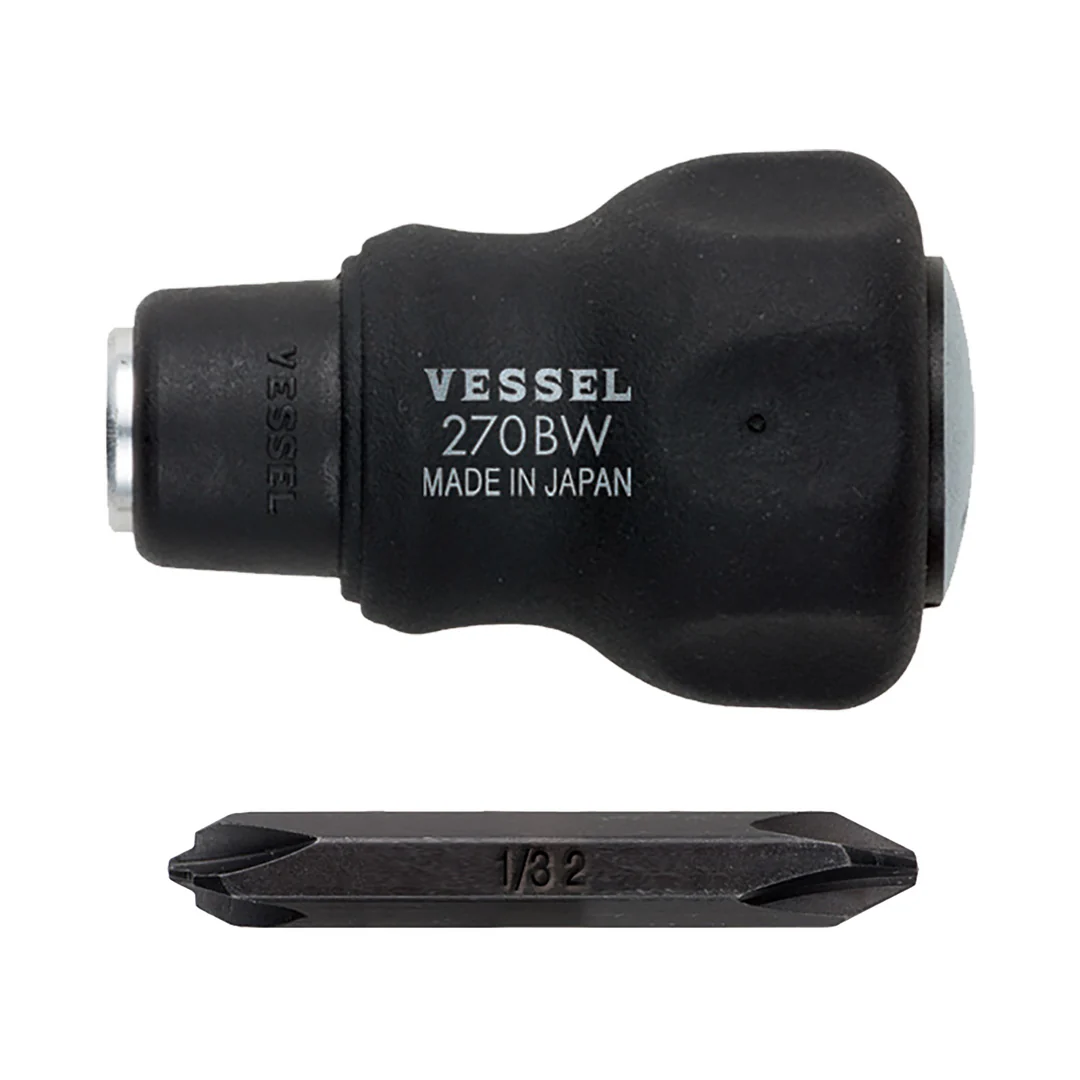 VESSEL 270BW 玄人魂黑色三用批(三quarter視角)