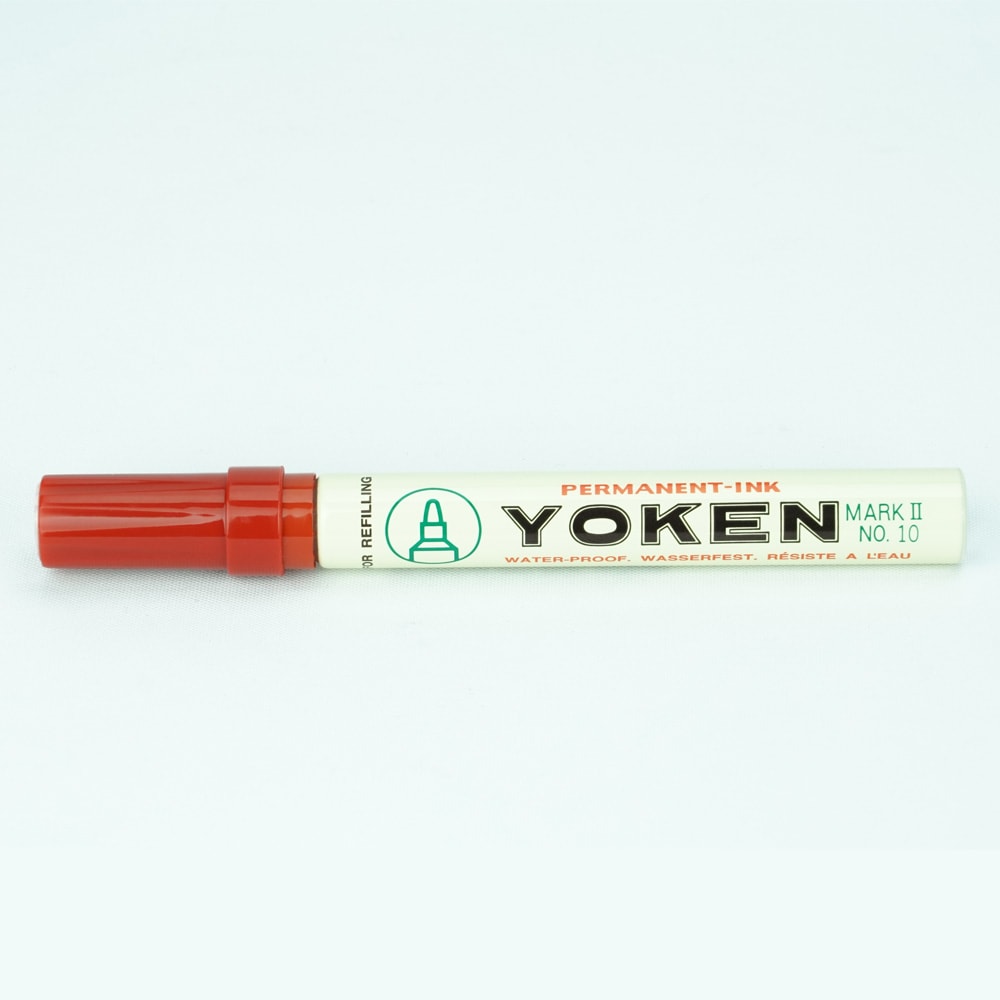 YOKEN No.10 紅色箱頭筆(正面)