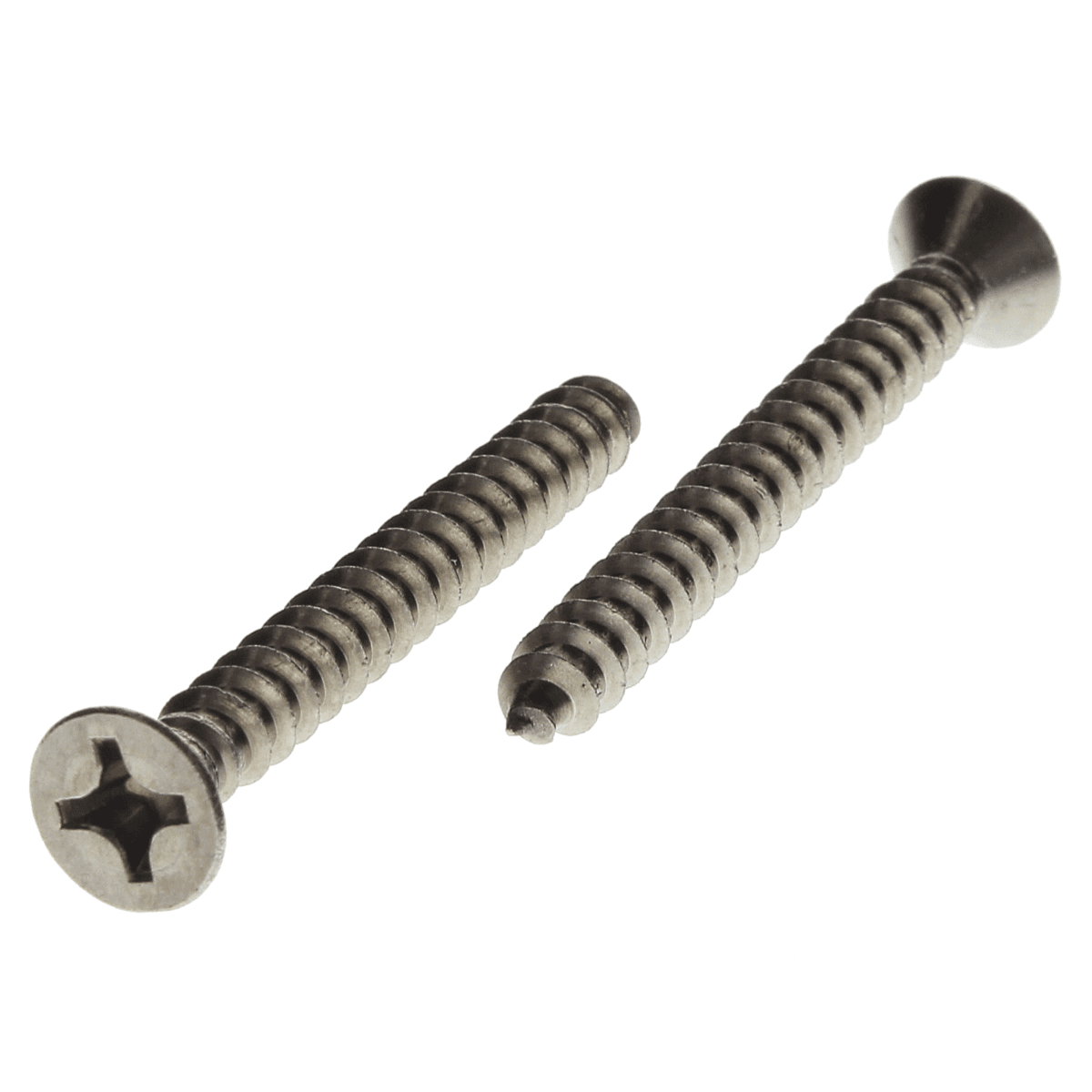 Flat head self-tapping screw #8 x 1 1/4"