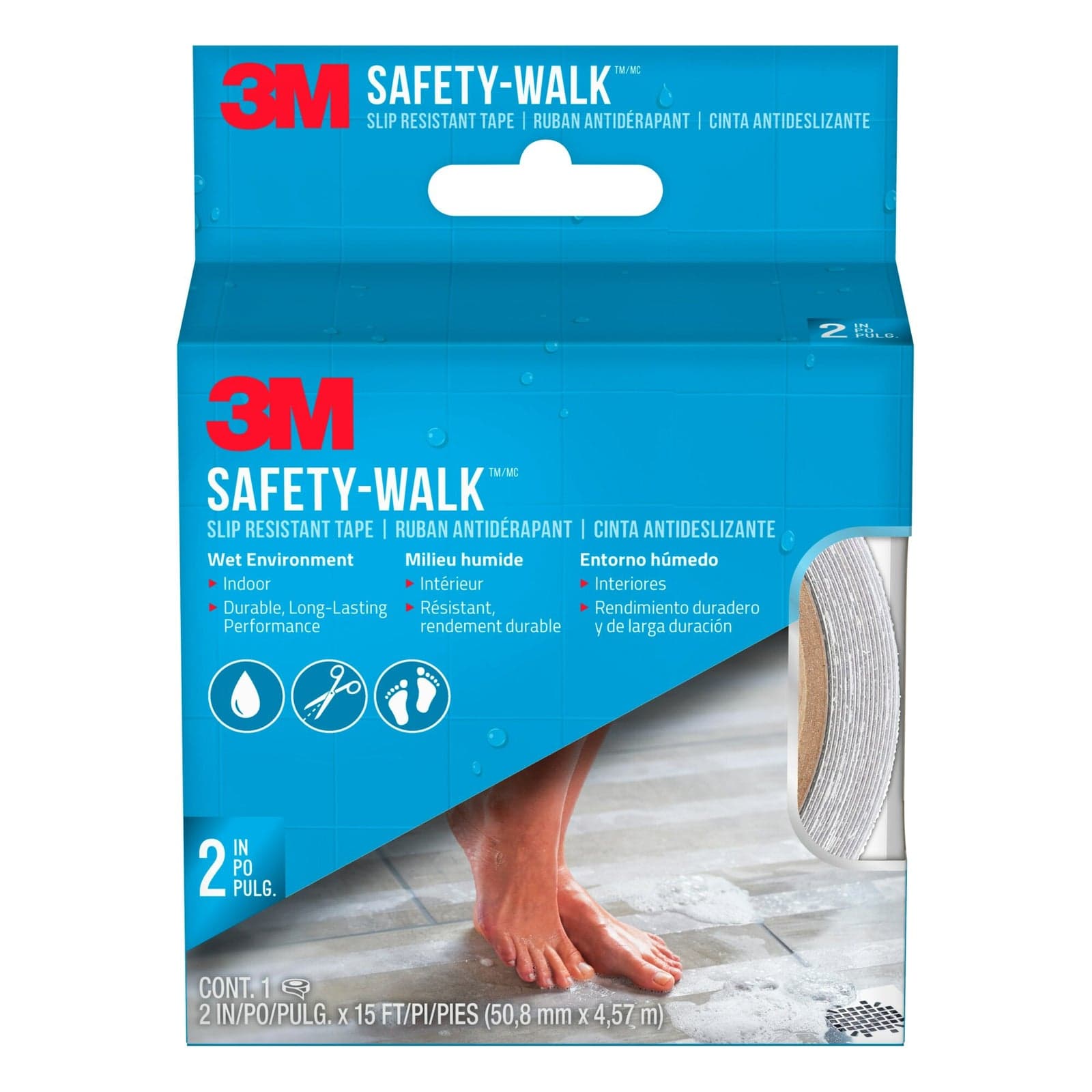 3M 220C-R2 Safety-Walk 浴缸安全防滑貼 透明 2吋 x 15呎