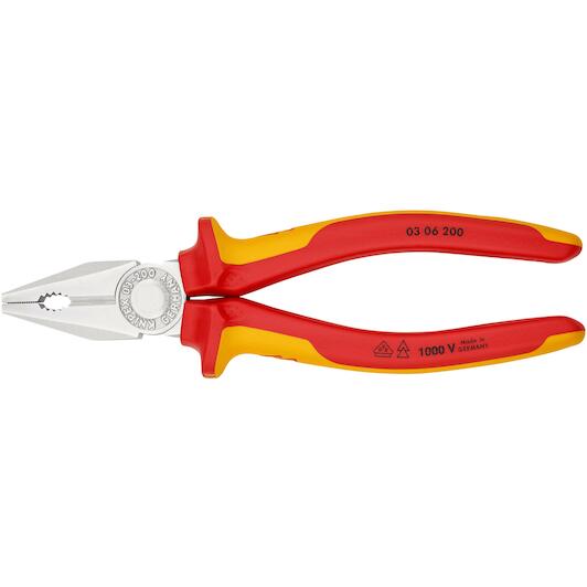 KNIPEX 絕緣柄 多用途電工鉗 200mm