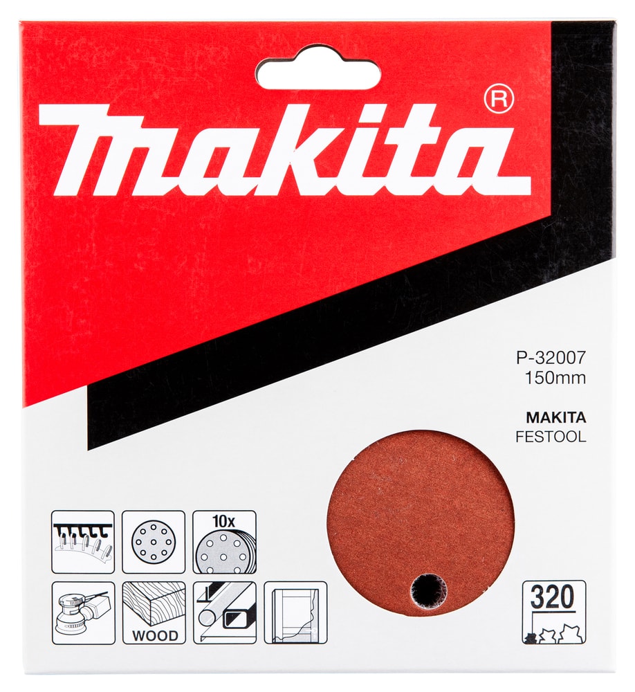 Makita P-32007 砂光碟 Φ150MM G320(包裝)