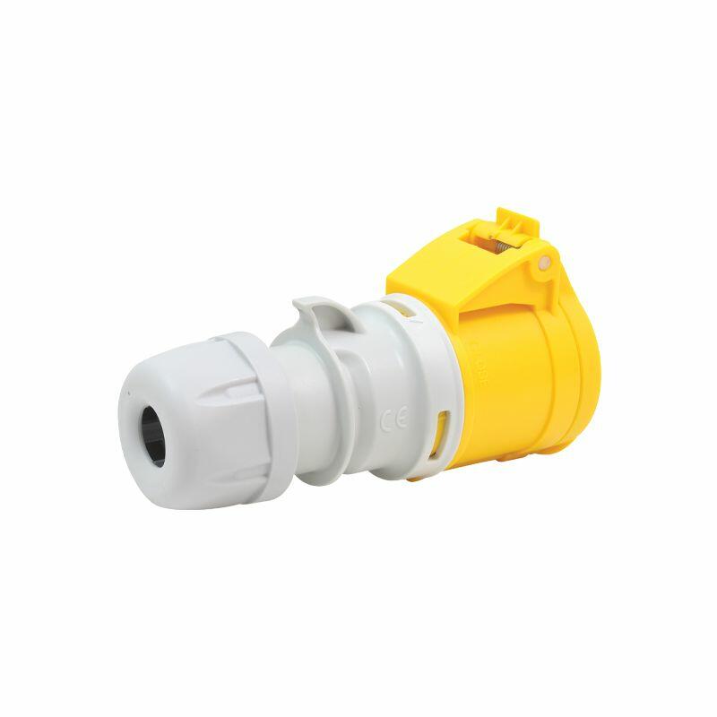 CEE 213-4 工業插座 16A 3針 110V(側面)