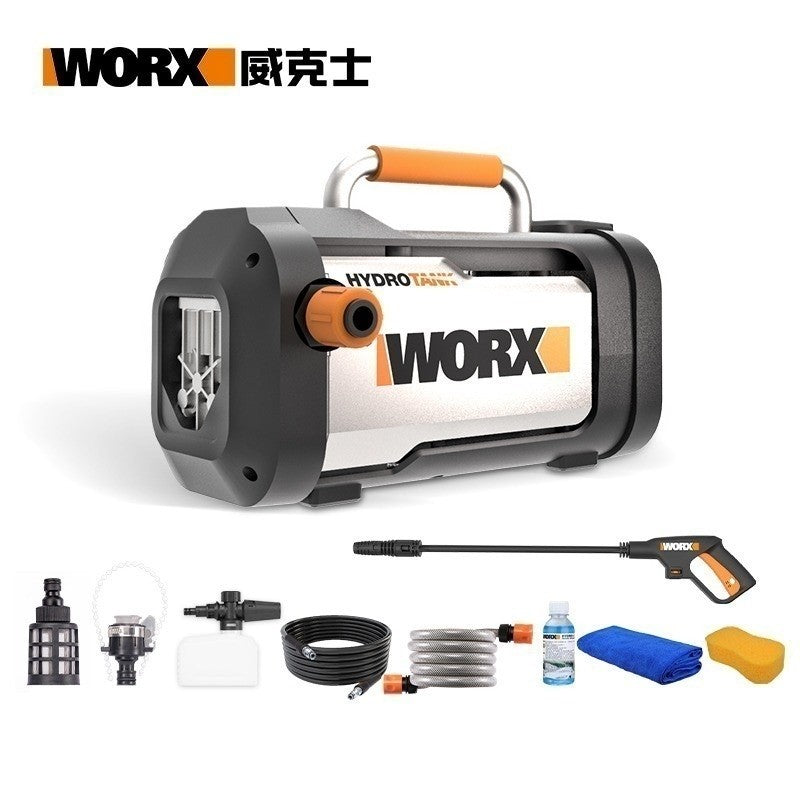 WORX 威克士 WG611E.1 高壓清洗機主機連進水管、高壓水管、水槍及清潔配件