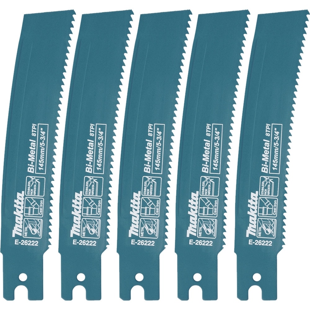 Makita E-26222 往復鋸片 145mm 8T(五片裝並列)