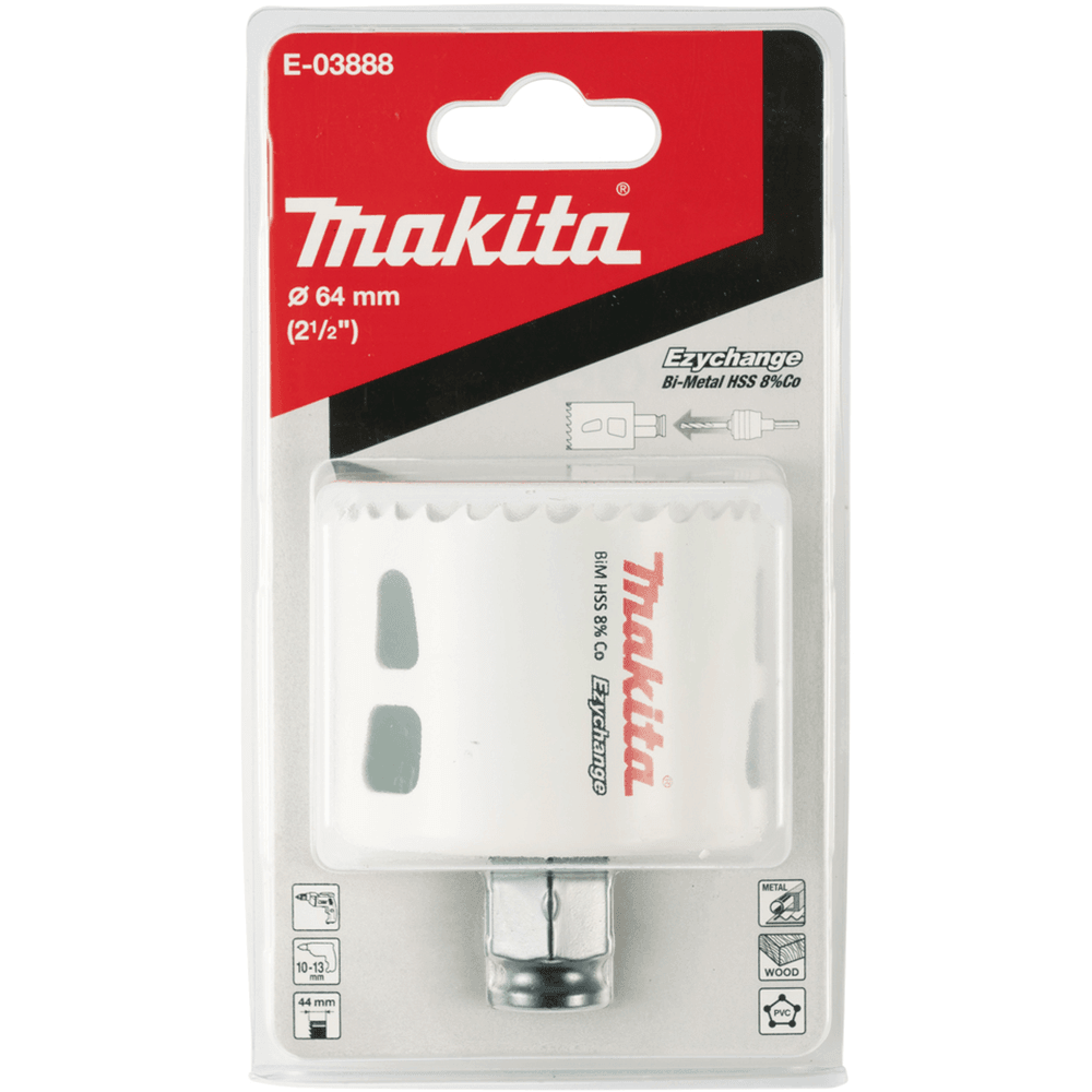 Makita E-03888 64mm BiM穿孔鋸(包裝正面)