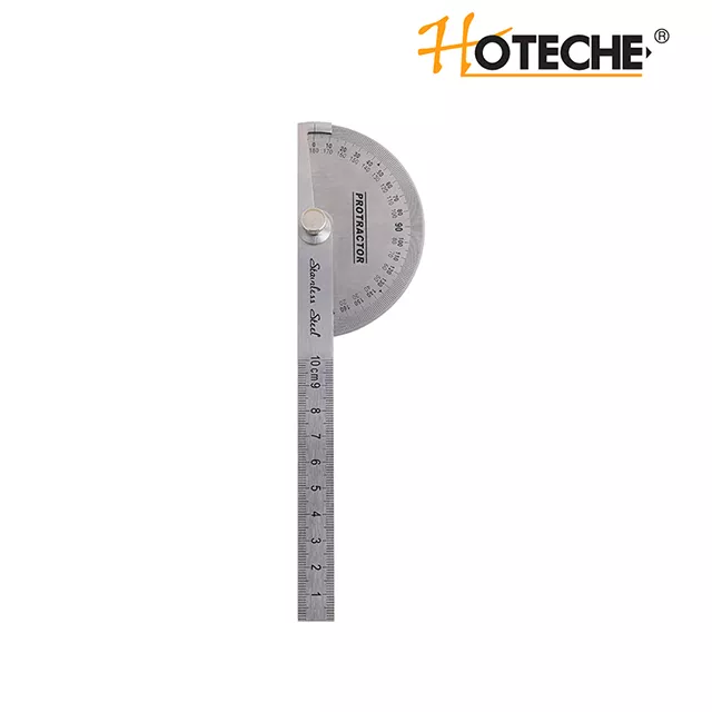 HOTECHE 282312 不鏽鋼量角器 (6") 正面