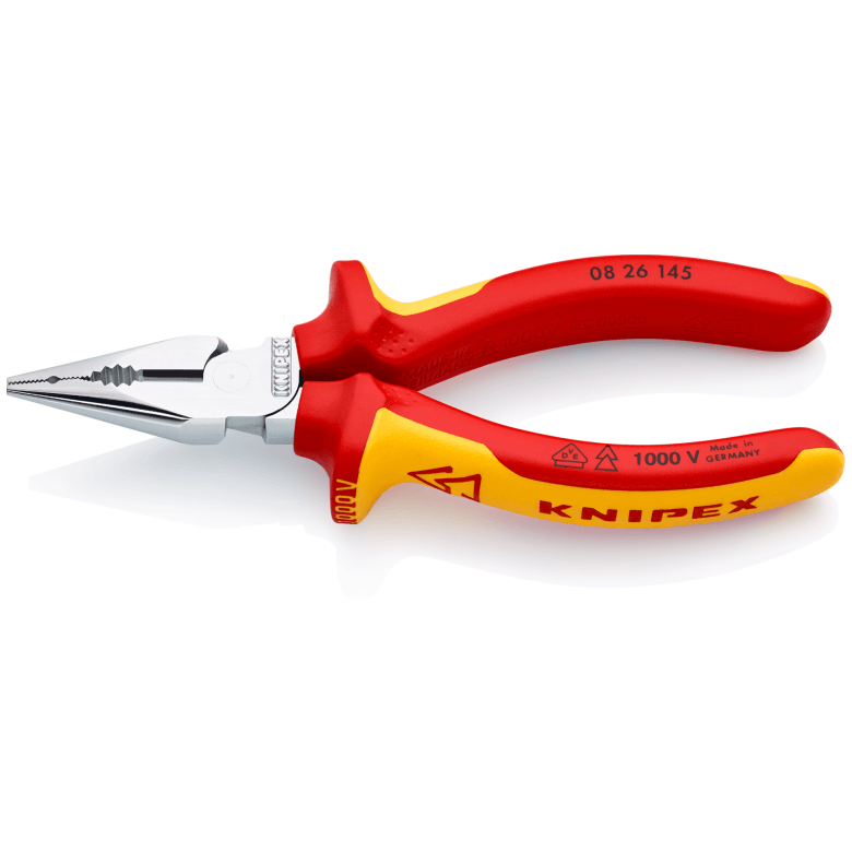 KNIPEX 絕緣柄 尖型平咀鉗 145mm