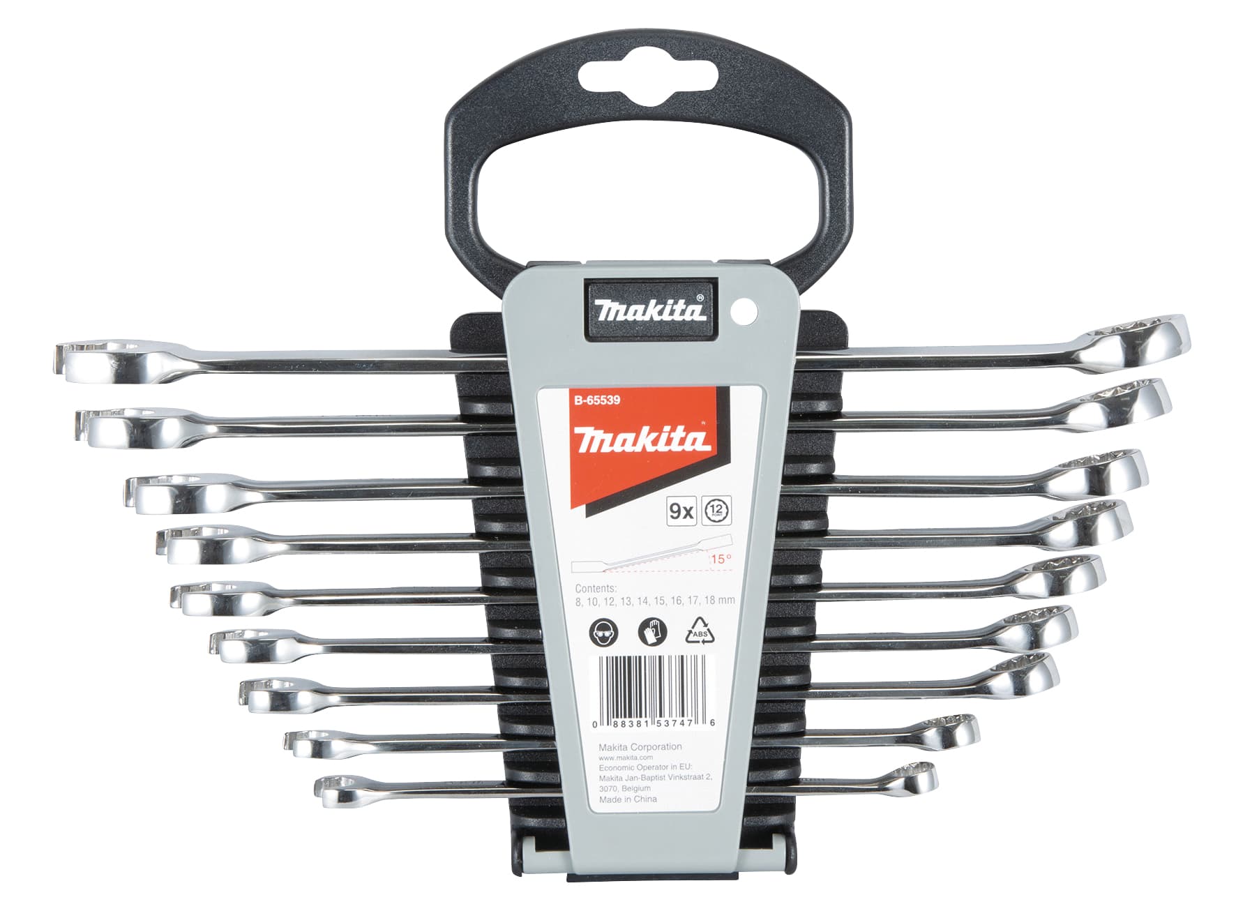 Makita 牧田 B-65539 兩用扳手(9件裝)