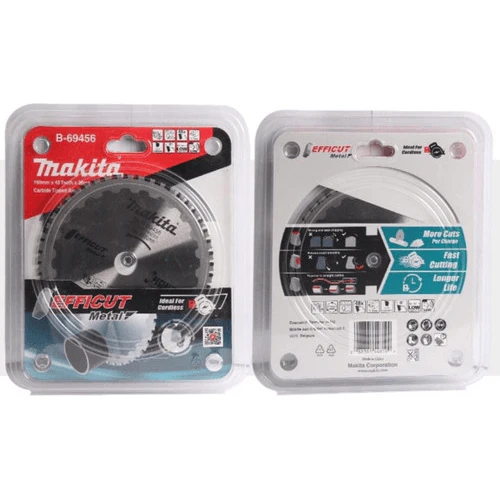 Makita B-69456 硬質合金鋸片(包裝正面及背面)