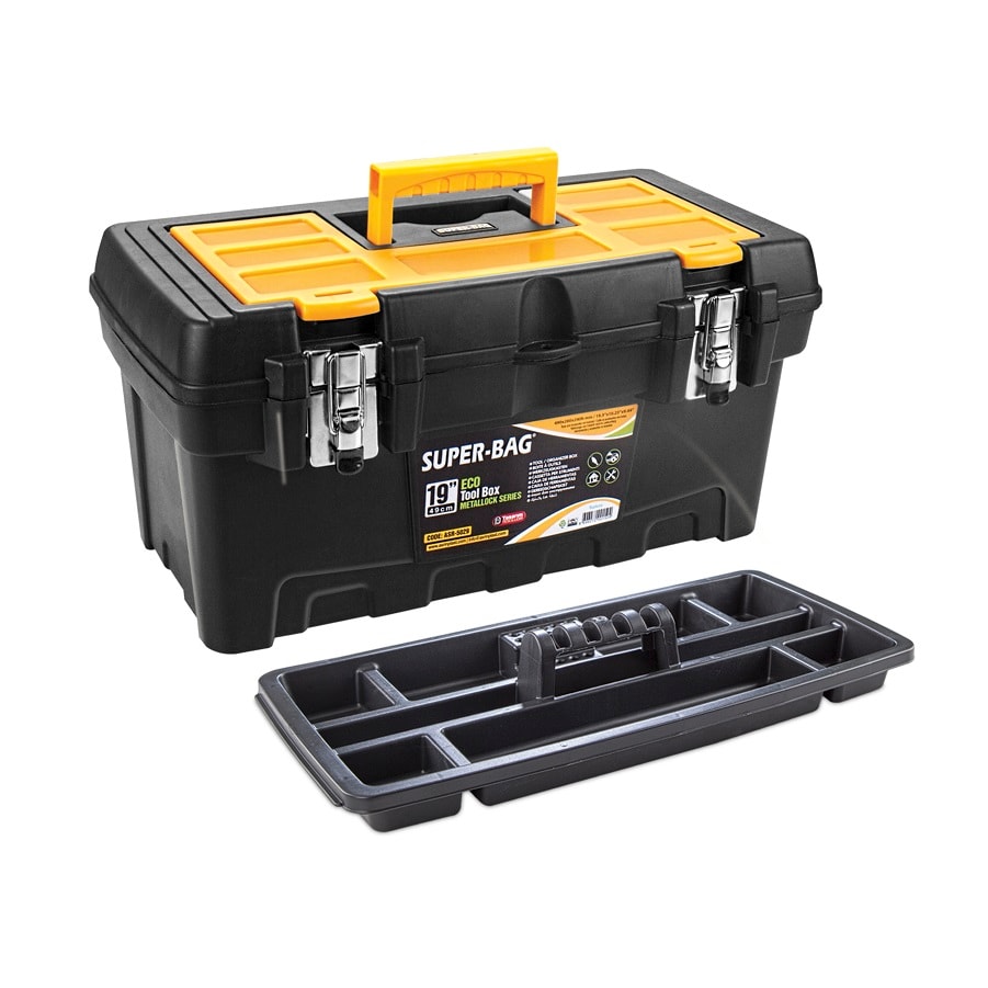 SUPER-BAG ASR-5029 19吋黑色鐵扣工具箱(含托盤)