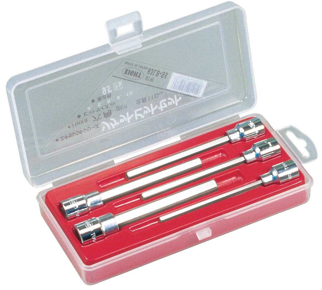 EIGHT 83LB-S5 3/8"白叻六角匙套裝(三側面)
