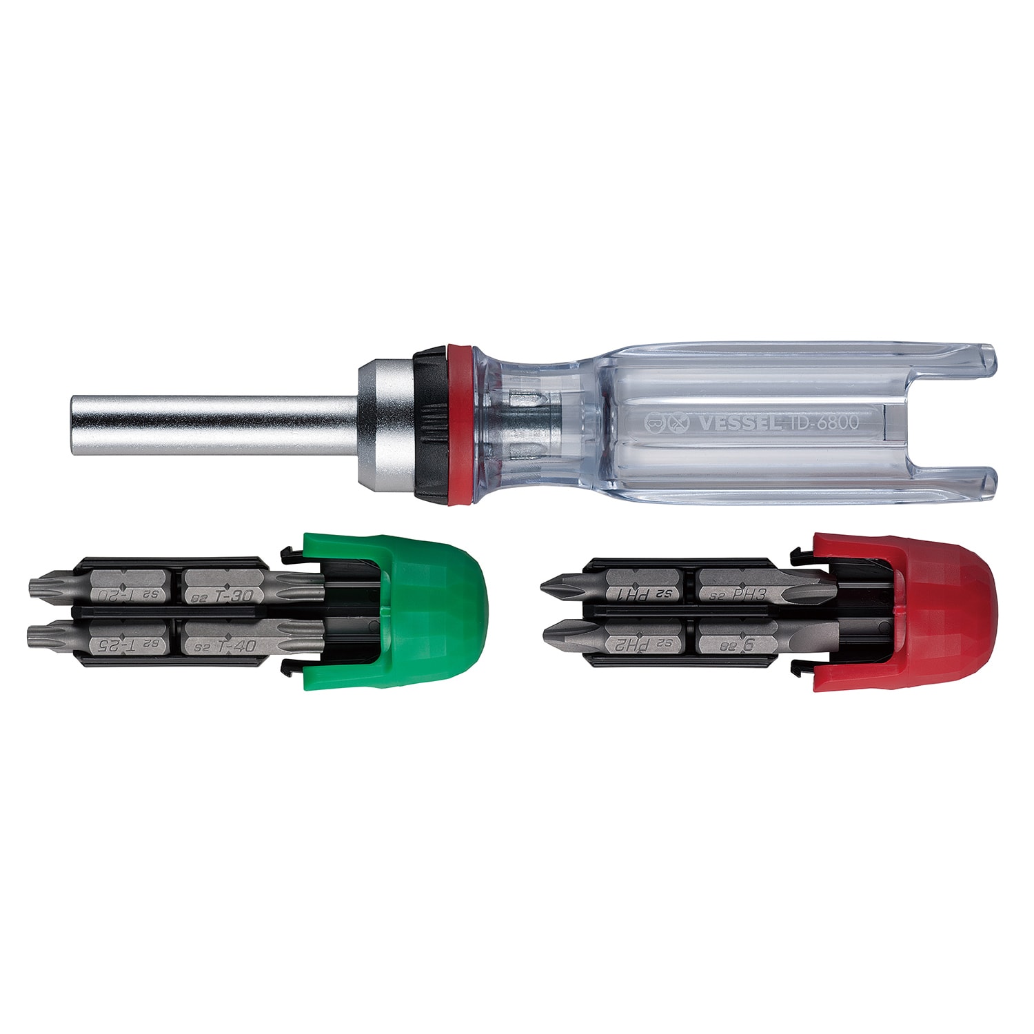 VESSEL TD-6816MG 72齒棘輪多用批及批咀(正面)