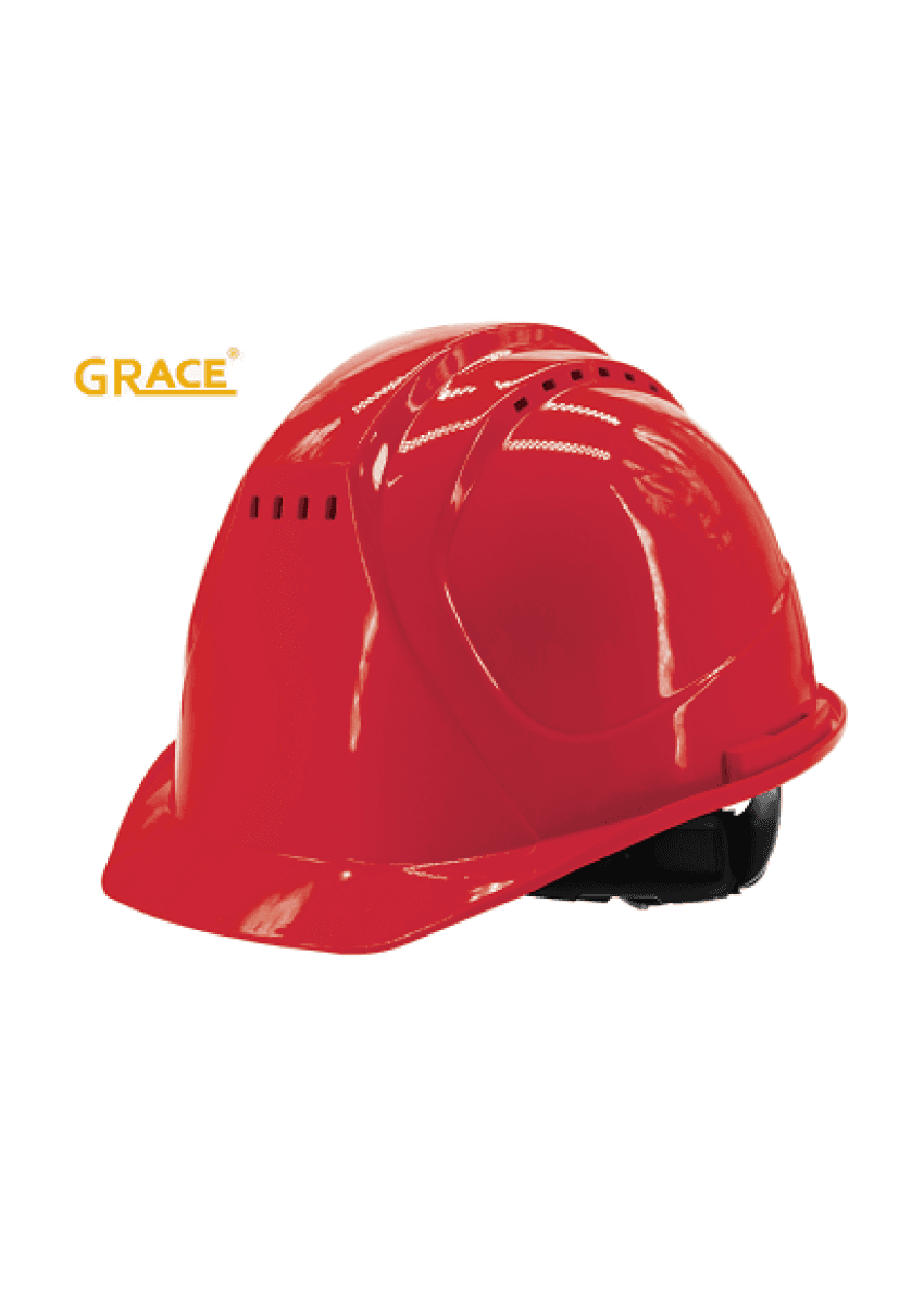 GRACE GR026A 「GRACE」透氣安全帽連透明面盾 (紅色)